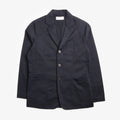 Universal Works London Jacket in Navy, front view