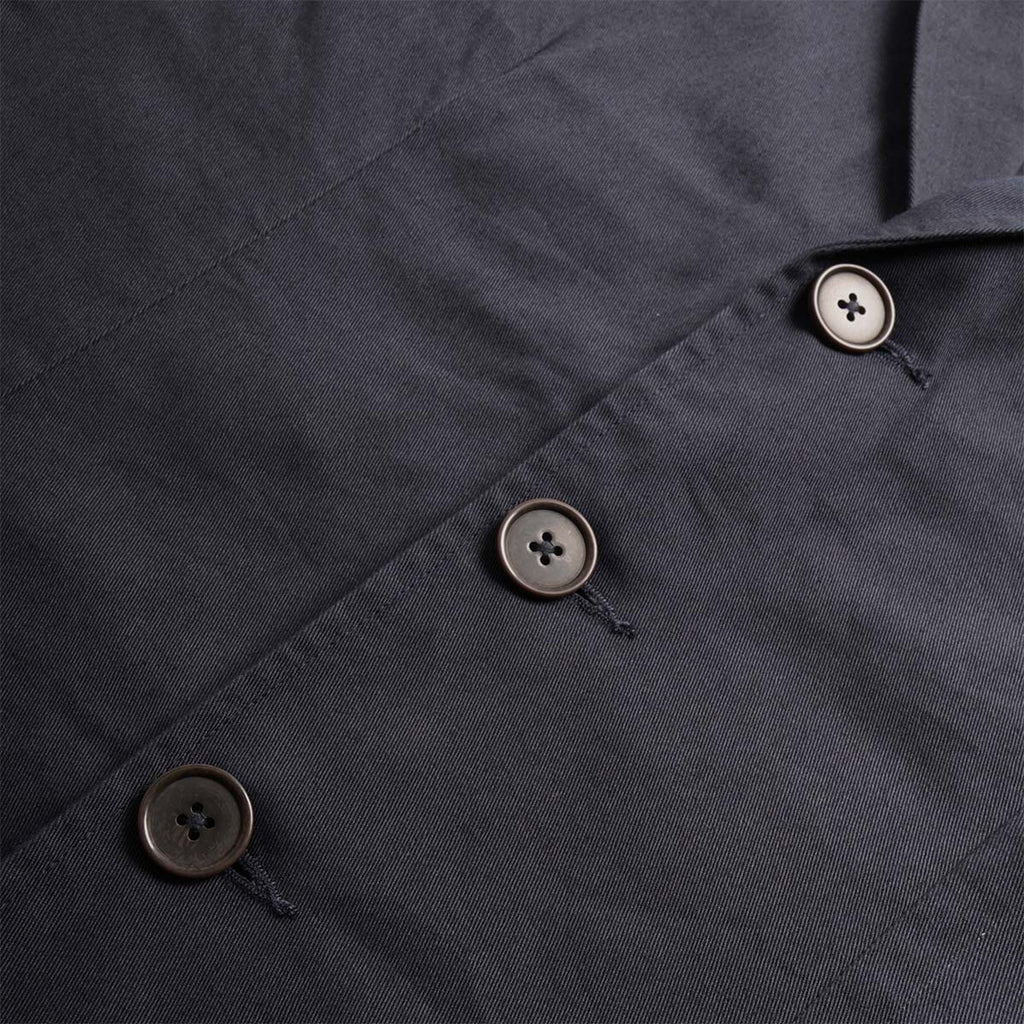 Front button placket detail, London Jacket