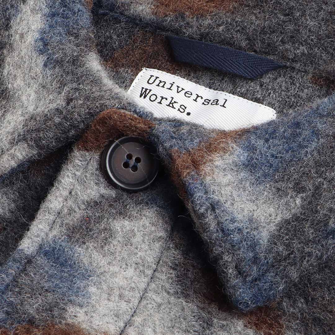 Universal Works Lumber Jacket, Grey, Detail Shot 3