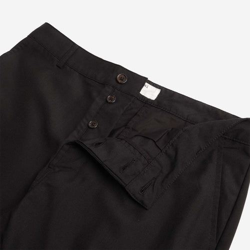Universal Works Military Chino, Black Tropical Suiting, Detail Shot 2