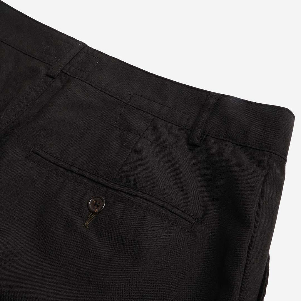 Universal Works Military Chino, Black Tropical Suiting, Detail Shot 4