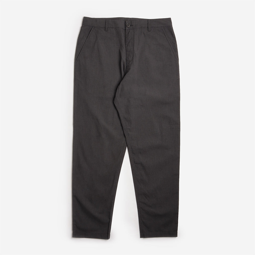 Universal Works Military Chino Pant, Charcoal Seattle Cotton, Detail Shot 1