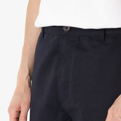 thumbnail Universal Works Military Chino Pant, Navy Brushed Polytech, Detail Shot 3