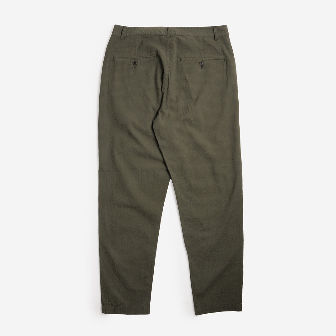 Universal Works Military Chino Pant, Merida Seersucker Olive, Detail Shot 4