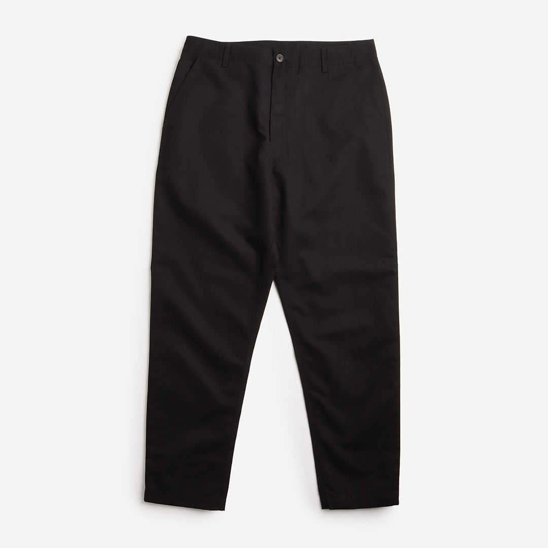Universal Works Military Chino Pant, Brushed Polytech Black, Detail Shot 1
