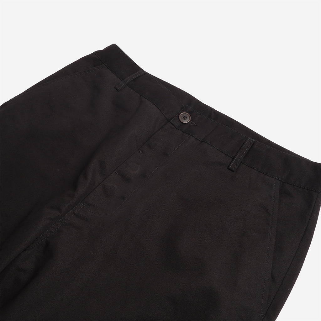 Universal Works Military Chino Pant, Brushed Polytech Black, Detail Shot 2