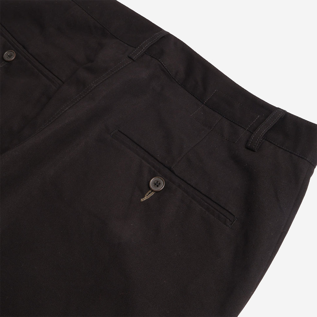 Universal Works Military Chino Pant, Brushed Polytech Black, Detail Shot 5