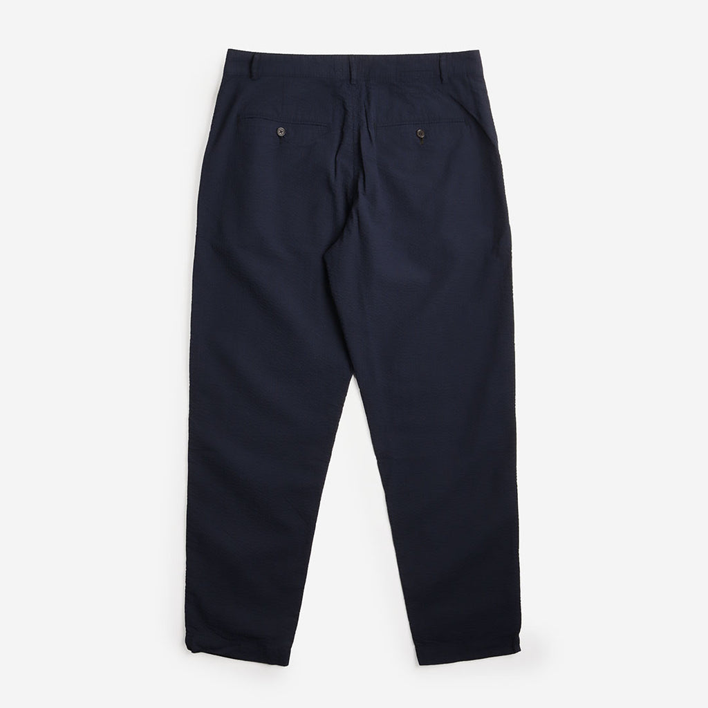 Universal Works Military Chino, Navy Derby Stripe, Detail Shot 3