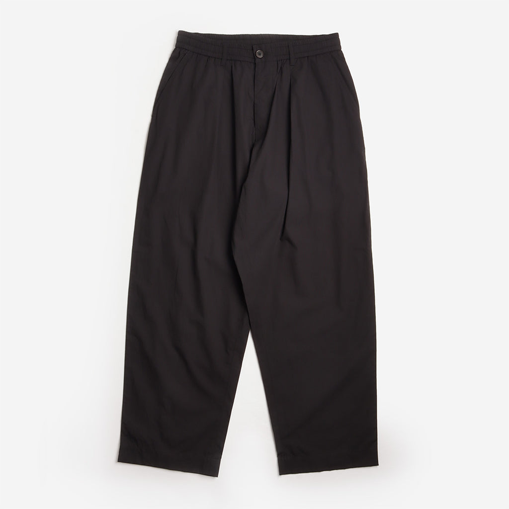 Universal Works Oxford Pant, Black Broadcloth, Detail Shot 1