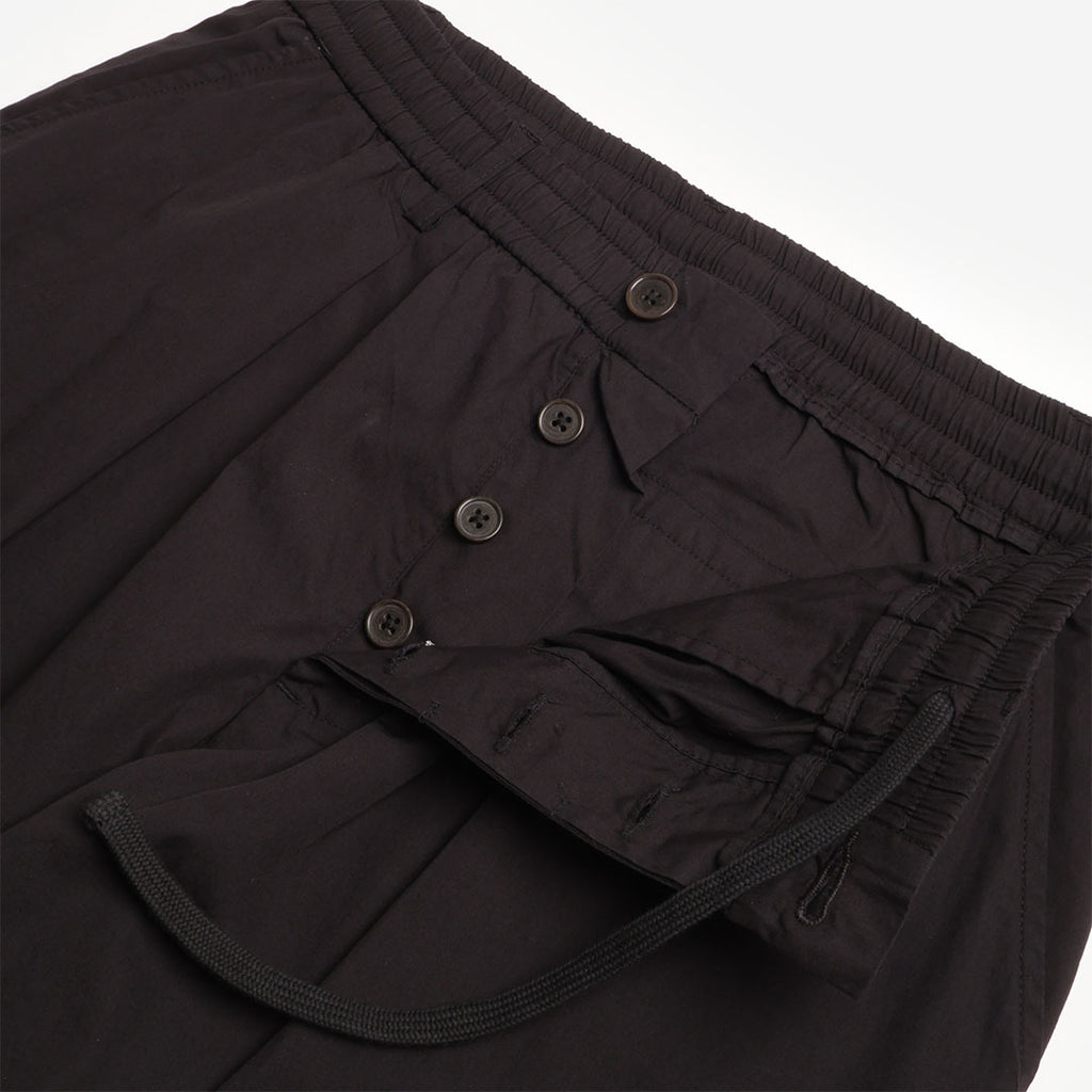 Universal Works Oxford Pant, Black Broadcloth, Detail Shot 4