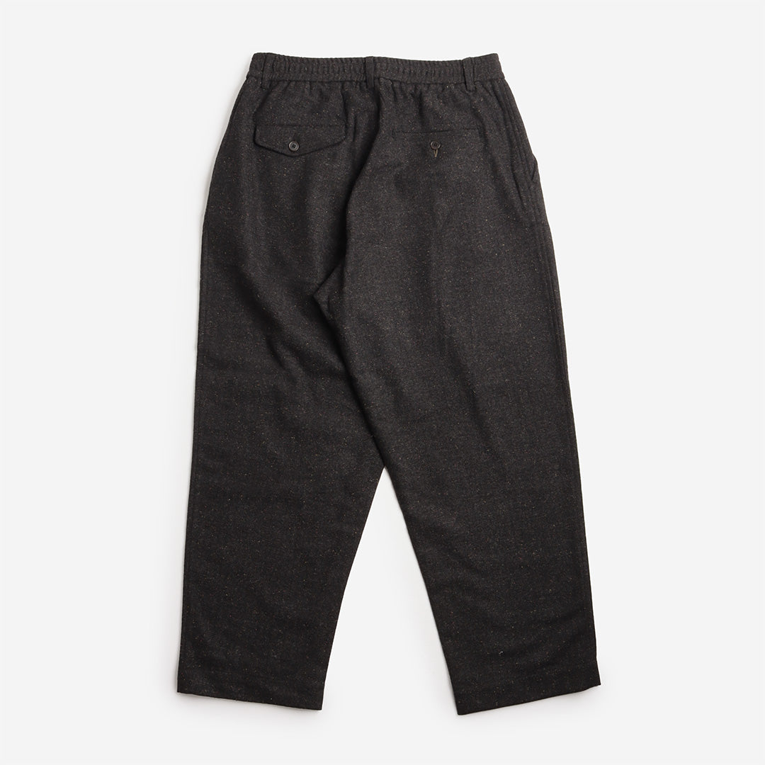 Universal Works Oxford Pant, Salt N Pepper Tweed Black, Detail Shot 4