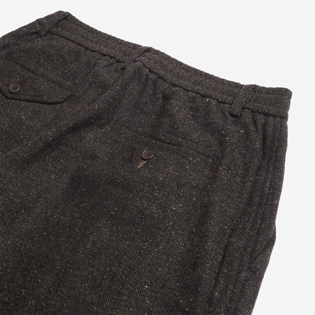 Universal Works Oxford Pant, Salt N Pepper Tweed Black, Detail Shot 5