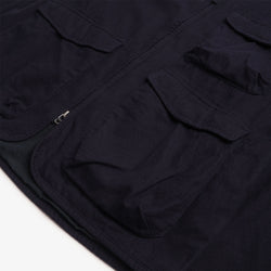 thumbnail Universal Works Parachute Liner Jacket, Brushed Moleskin Navy, Detail Shot 3
