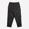 Universal Works Pleated Track Pant, Black Recycled Poly Tech, Detail Shot 1