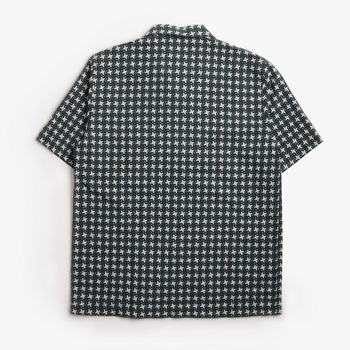 Universal Works Road Shirt, Green White, Detail Shot 2