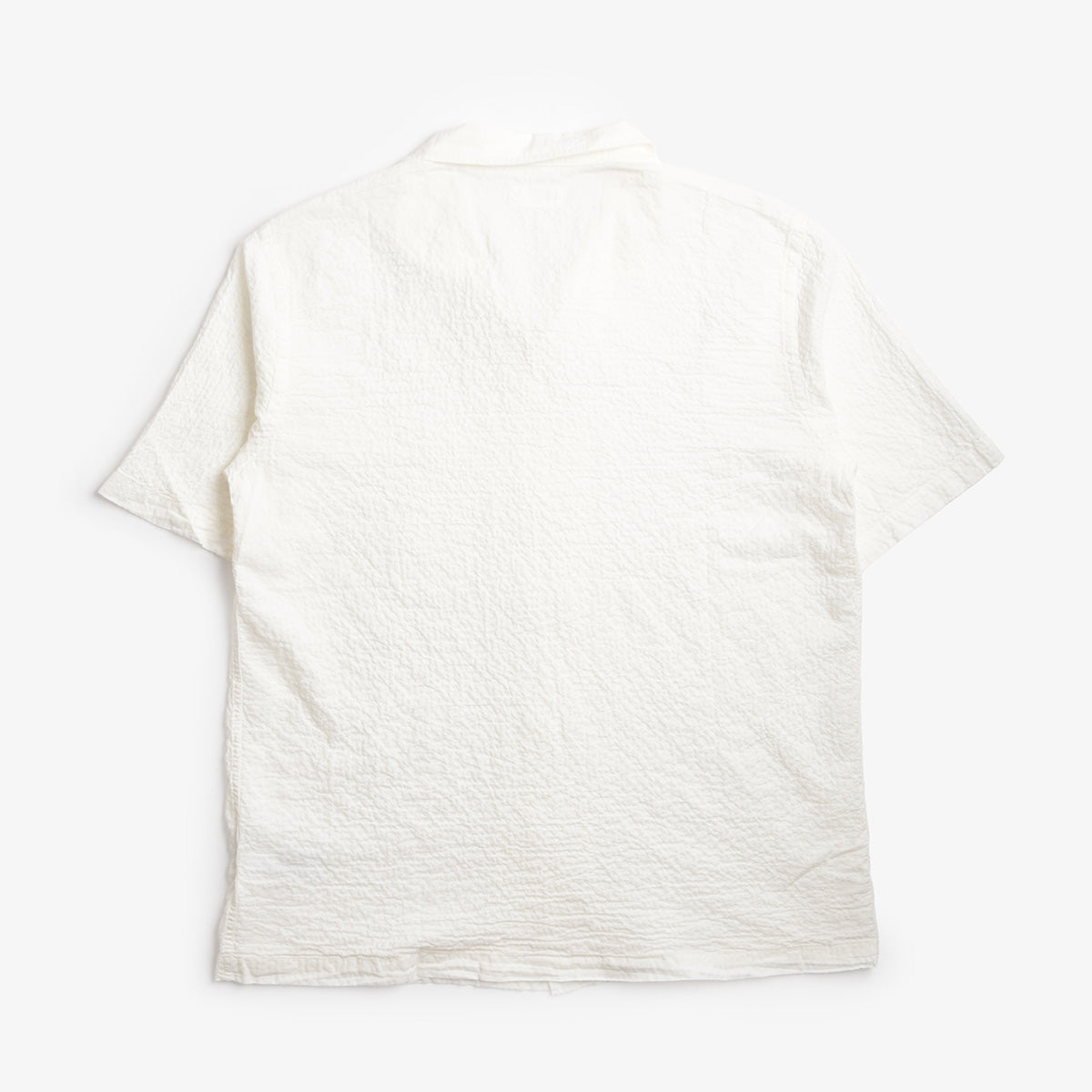 Universal Works Road Shirt, Arten Seersucker Ecru, Detail Shot 2