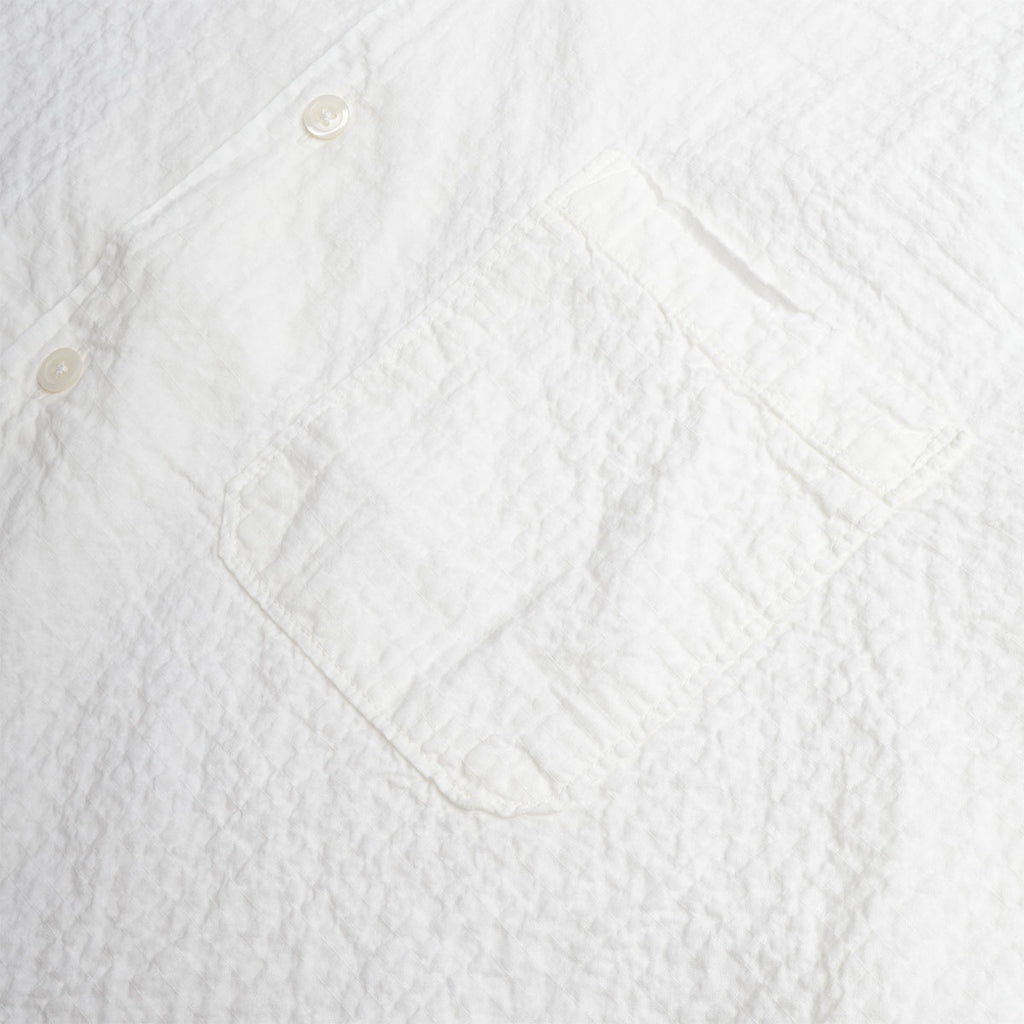 Universal Works Road Shirt, Arten Seersucker Ecru, Detail Shot 4