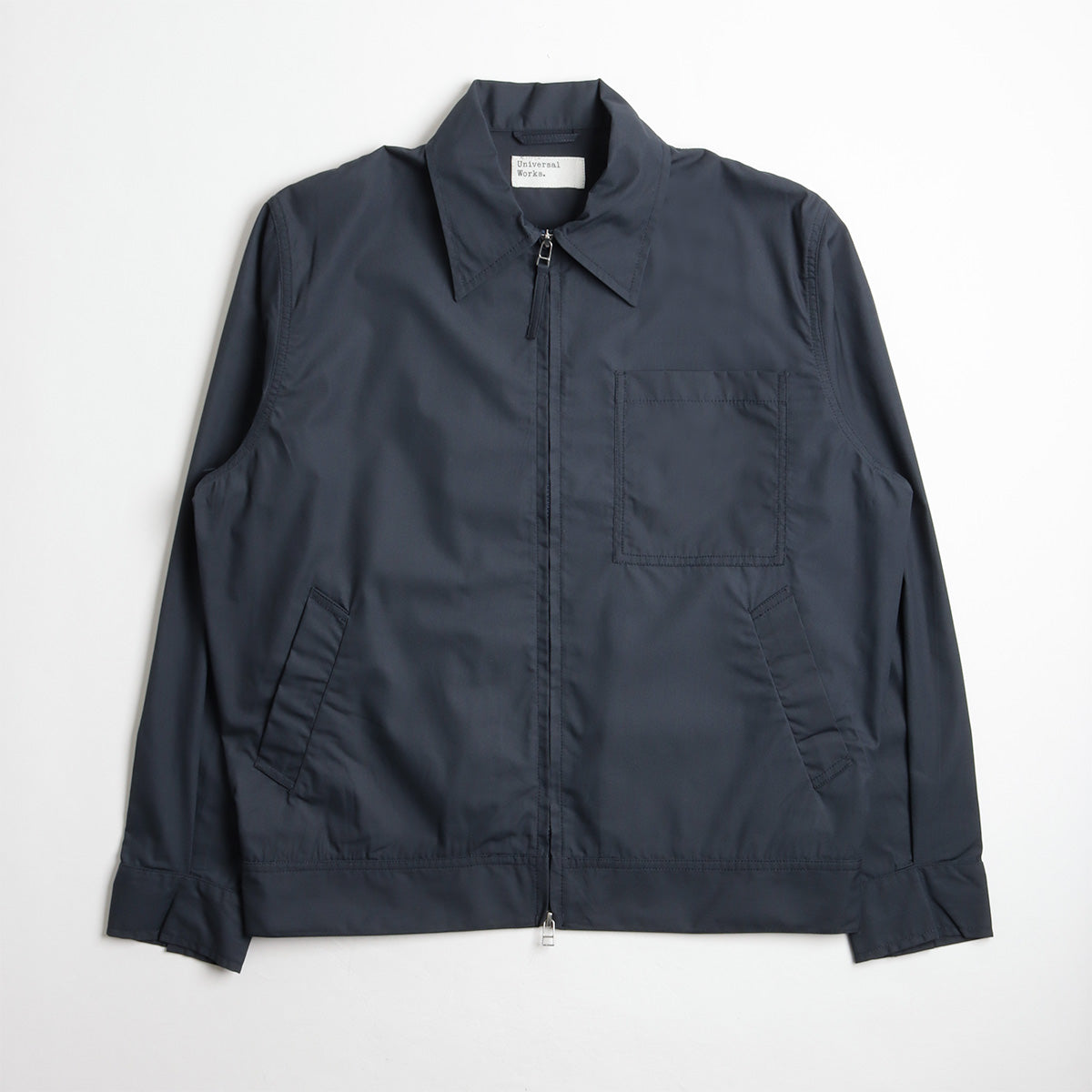 Universal Works Rose Bowl Jacket, Navy Recycled Poly Tech, Detail Shot 1