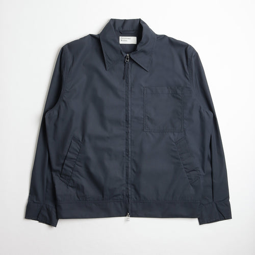 Universal Works Rose Bowl Jacket, Navy Recycled Poly Tech, Detail Shot 1