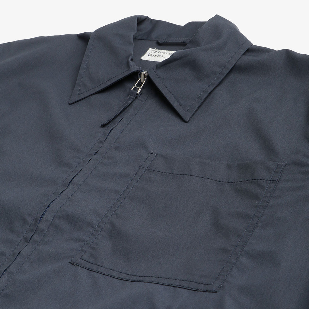 Universal Works Rose Bowl Jacket, Navy Recycled Poly Tech, Detail Shot 2