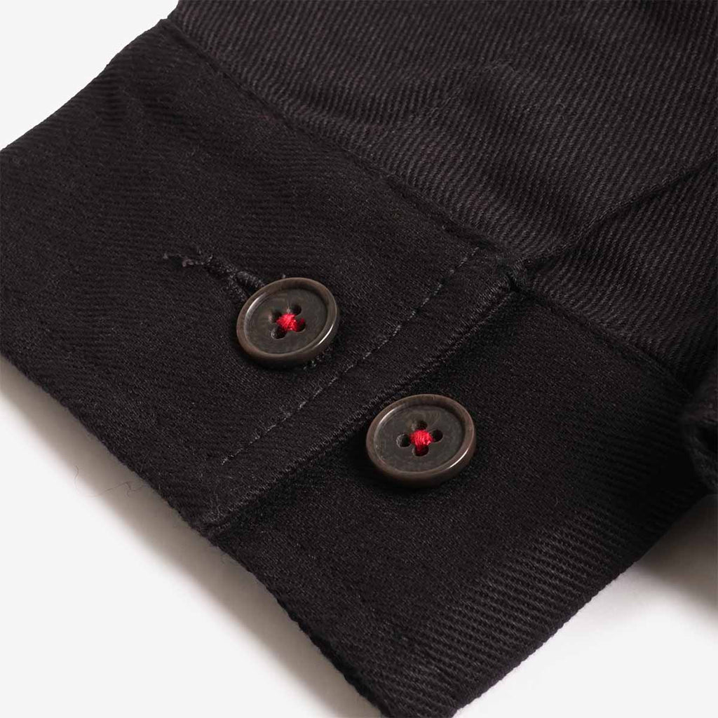 Universal Works Rose Bowl Jacket, Black Works Twill, Detail Shot 5