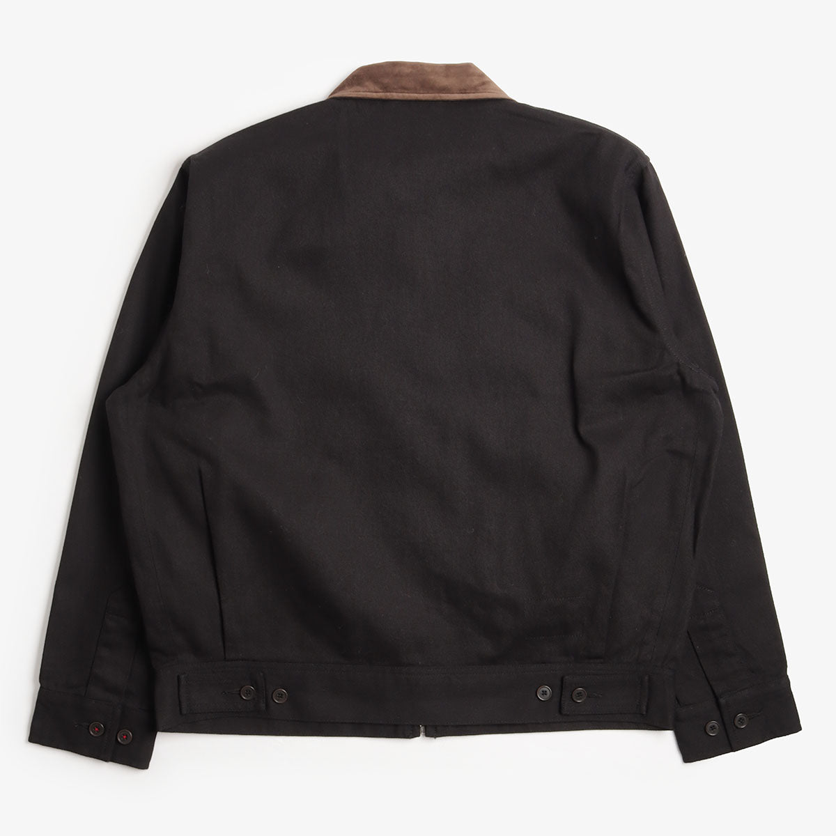 Universal Works Rose Bowl Jacket, Black Works Twill, Detail Shot 6