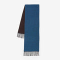 Universal Works Scarf, Double Sided Light Blue Brown, Detail Shot 1