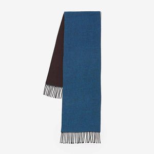 Écharpe Universal Works - Bleu clair/marron double face