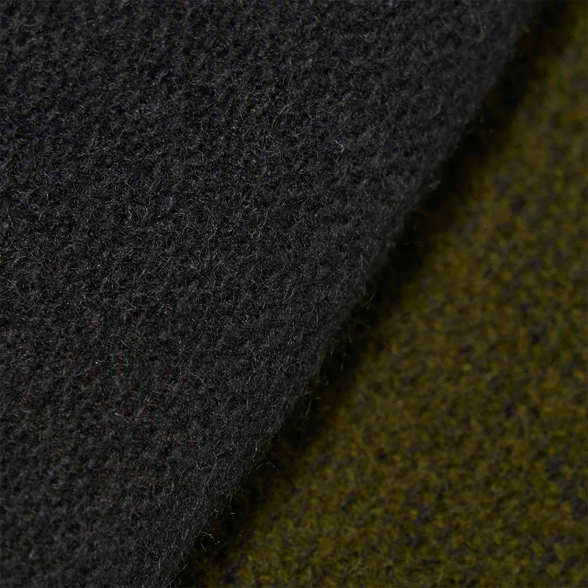 main Universal Works Scarf, Double Sided Green Black, Detail Shot 3