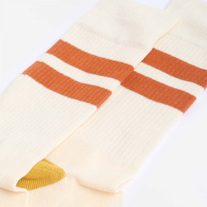 Universal Works Sport Socks, Ecru Orange, Detail Shot 3