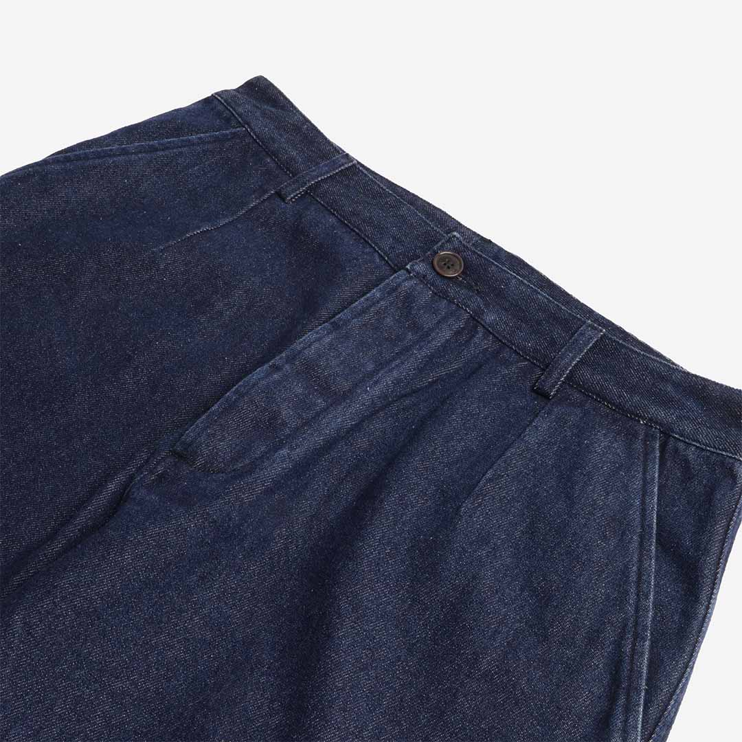 main Universal Works Super Chino Pant, Work Denim Indigo, Detail Shot 2