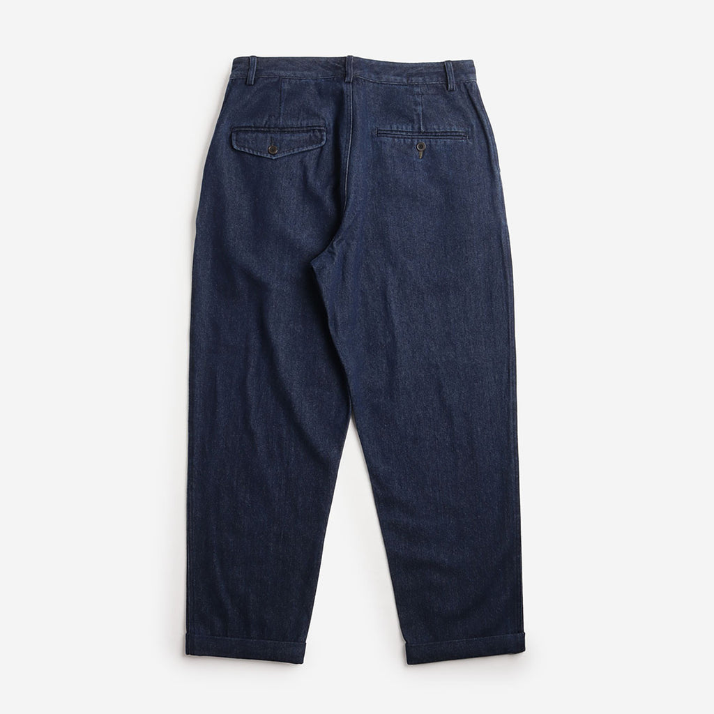 Universal Works Super Chino Pant, Work Denim Indigo, Detail Shot 4