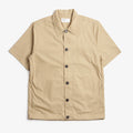 Universal Works Tech Short Sleeve Overshirt, Sand, Detail Shot 1