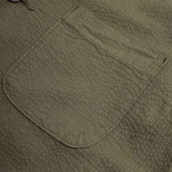 thumbnail Universal Works Three Button Jacket, Merida Seersucker Olive, Detail Shot 2