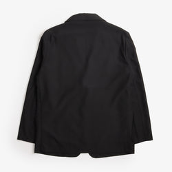 thumbnail Universal Works Two Button Jacket, Black Tropical Suiting, Detail Shot 2