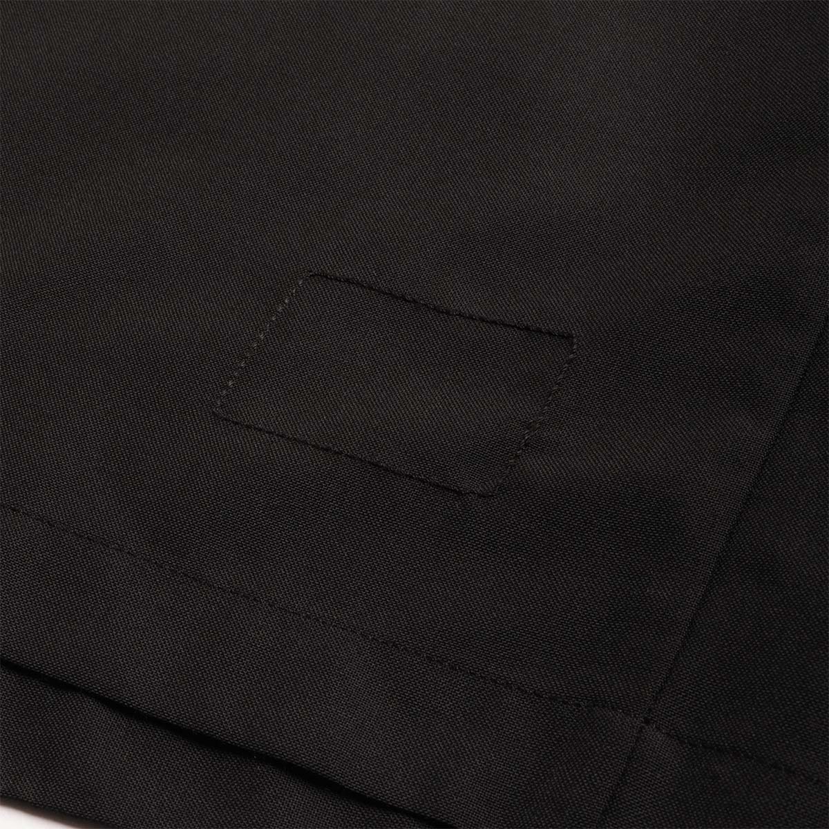 Universal Works Two Button Jacket, Black Tropical Suiting, Detail Shot 6