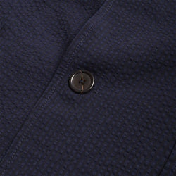 thumbnail Universal Works Two Button Jacket, Navy Derby Stripe, Detail Shot 4