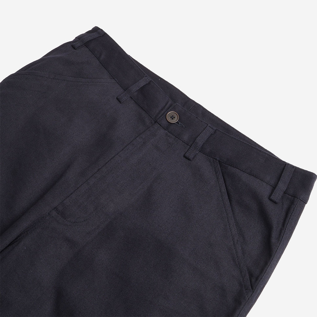 Universal Works Utility Pant, Navy Twill, Detail Shot 2