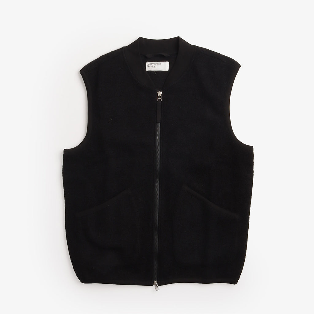 Universal Works Wool Fleece Zip Waistcoat