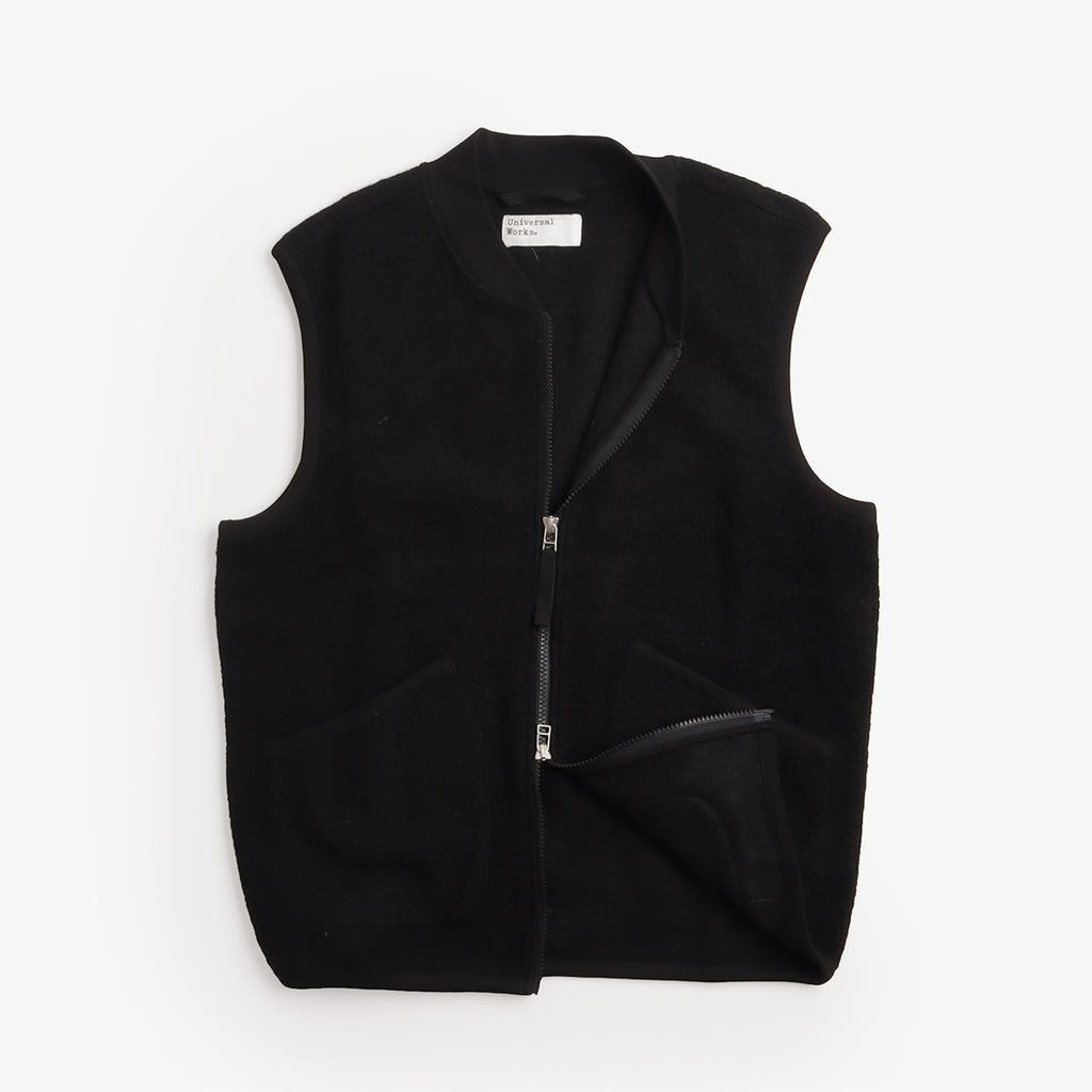 Universal Works Wool Fleece Zip Waistcoat