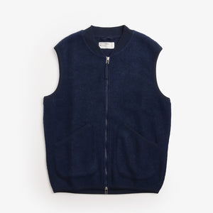 Universal Works Wool Fleece Zip Waistcoat