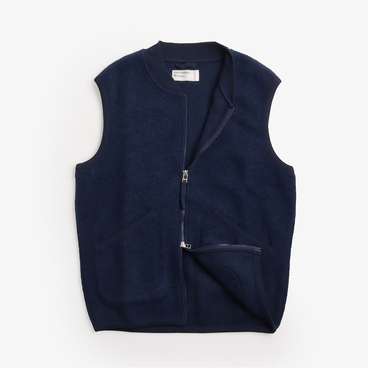 Universal Works Wool Fleece Zip Waistcoat