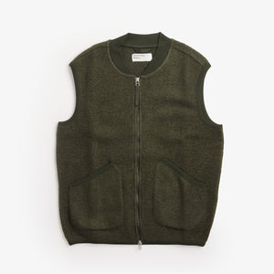 Universal Works Wool Fleece Zip Waistcoat