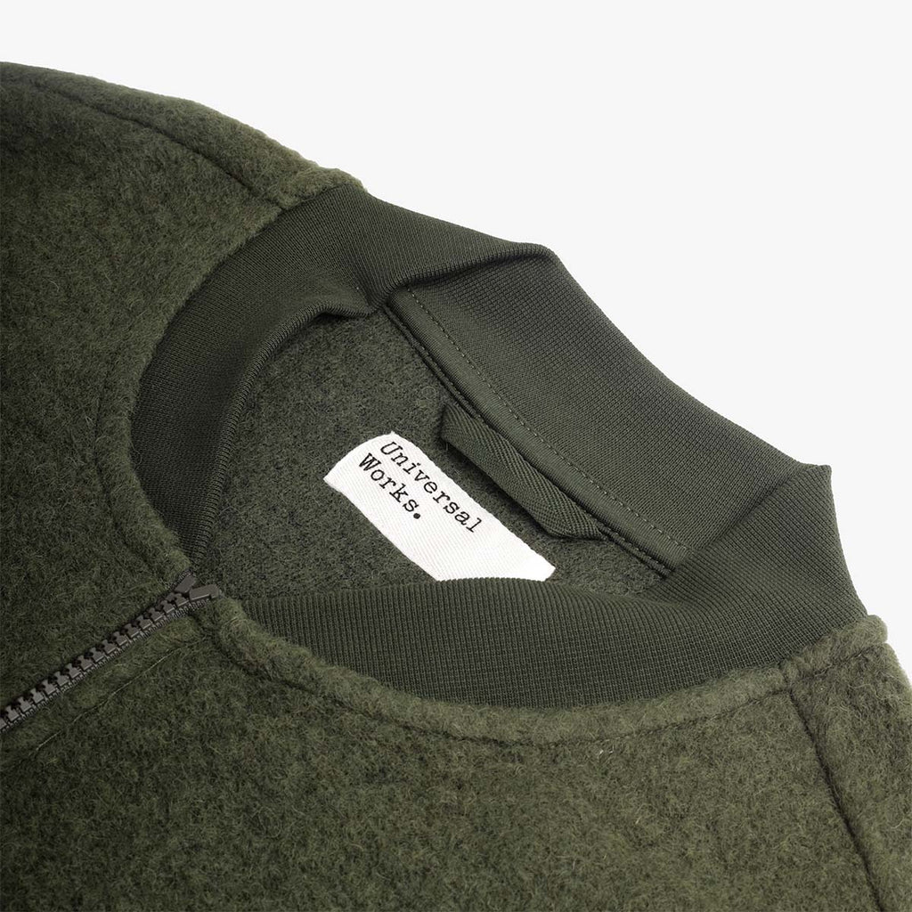 Universal Works Wool Fleece Zip Waistcoat