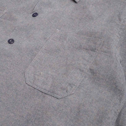 thumbnail Universal Works Work Shirt, Brushed Flannel Navy, Detail Shot 2
