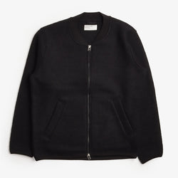 thumbnail Universal Works Zip Bomber, Wool Fleece Black, Detail Shot 1