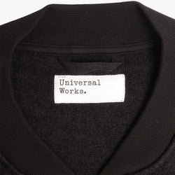 thumbnail Universal Works Zip Bomber, Wool Fleece Black, Detail Shot 2