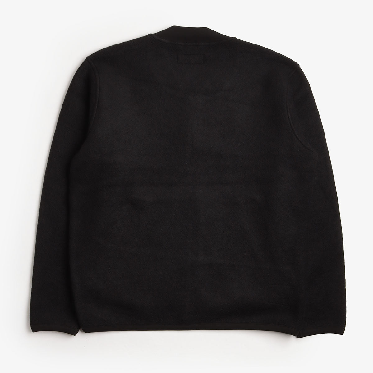 Universal Works Zip Bomber, Wool Fleece Black, Detail Shot 4