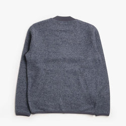 thumbnail Universal Works Zip Bomber, Wool Fleece Slate Blue, Detail Shot 2