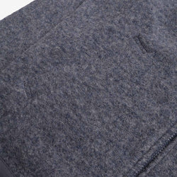 thumbnail Universal Works Zip Bomber, Wool Fleece Slate Blue, Detail Shot 3